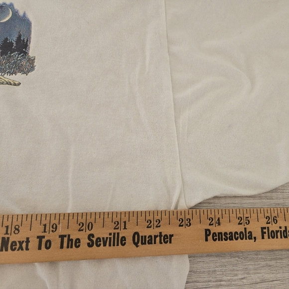 Vintage Global Impression T Shirt Hanes Mens Size XL Wolves howling at the moon - Picture 10 of 11